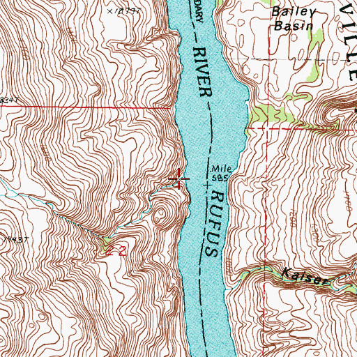 Topographic Map of School Creek, WA