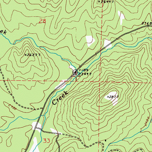 Topographic Map of Sclome Creek, WA
