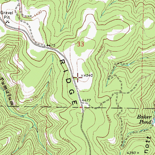 Topographic Map of Scoggin Ridge, WA