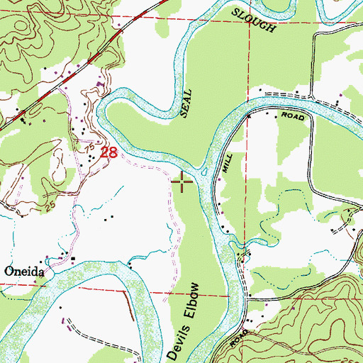 Topographic Map of Seal Slough, WA