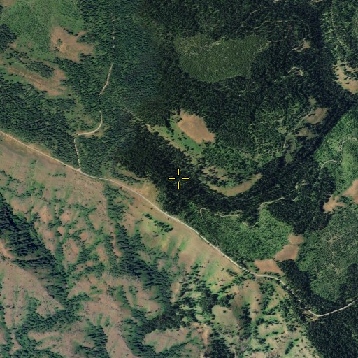 Aerial/Satellite Image of Seven Sisters Spring, WA