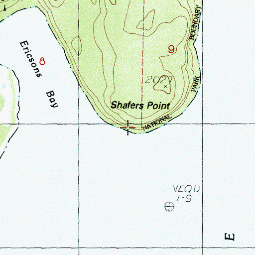 Topographic Map of Shafers Point, WA