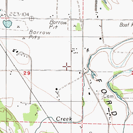 Topographic Map of Sharon Grange, WA