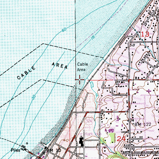 Topographic Map of Shell Creek, WA