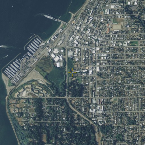 Aerial/Satellite Image of Shelleberger Creek, WA