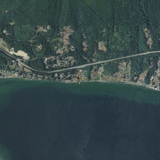Aerial/Satellite Image of Shine, WA