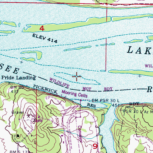 Topographic Map of Gibson Towhead, AL