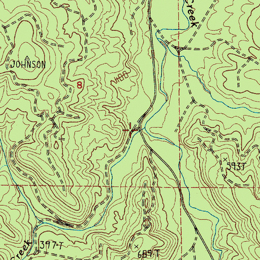 Topographic Map of Silver Creek, WA