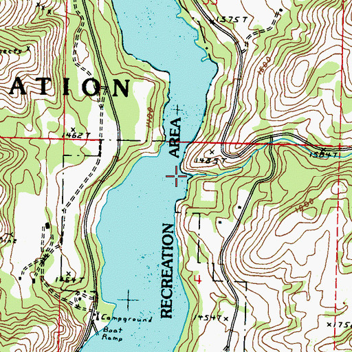 Topographic Map of Silver Creek, WA