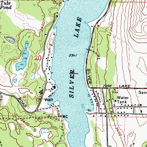 Topographic Map of Silver Lake, WA