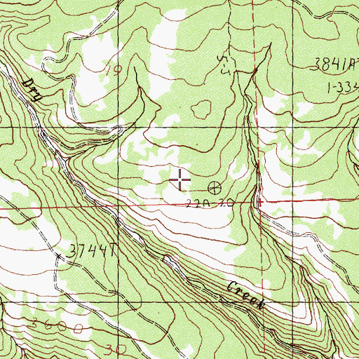 Topographic Map of Simcoe Mountains, WA