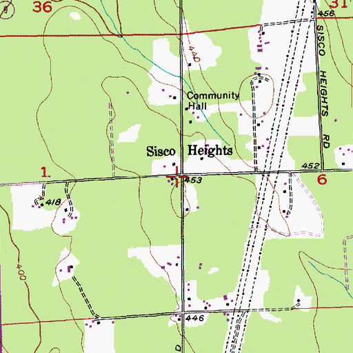 Topographic Map of Sisco Heights, WA