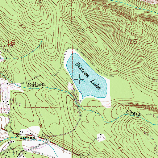 Topographic Map of Sixteen Lake, WA