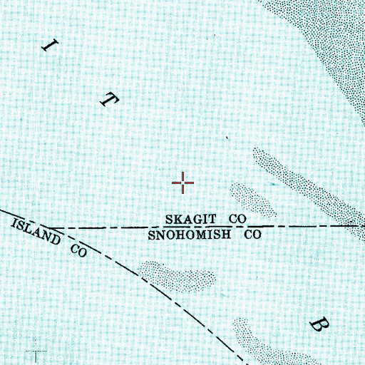 Topographic Map of Skagit Bay, WA