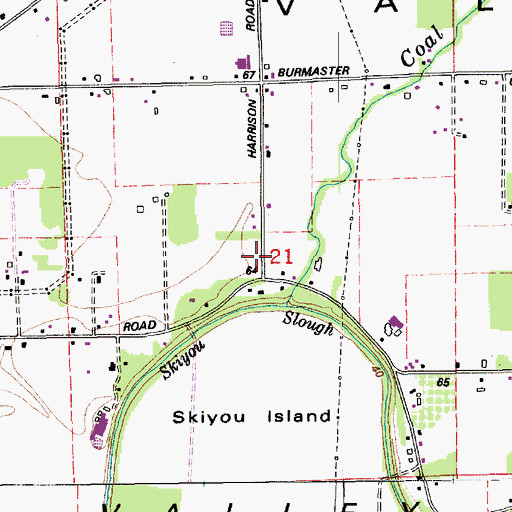 Topographic Map of Skitopa Grange, WA