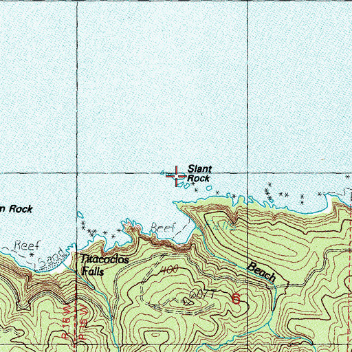 Topographic Map of Slant Rock, WA