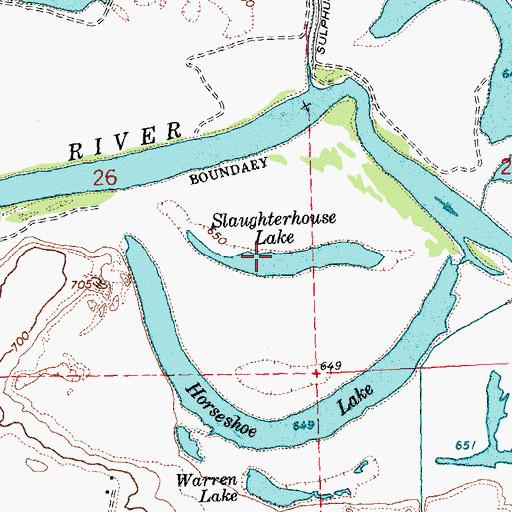 Topographic Map of Slaughterhouse Lake, WA