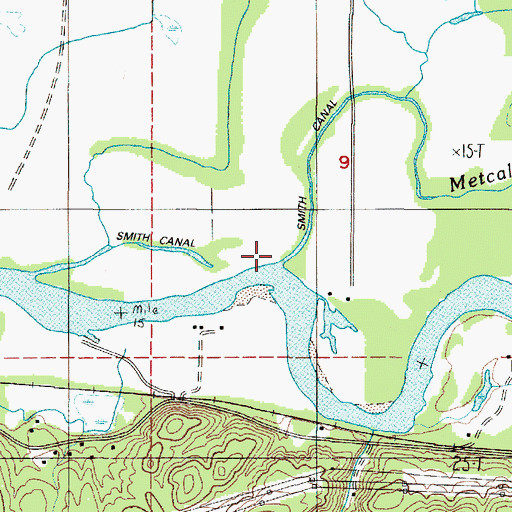 Topographic Map of Smith Canal, WA