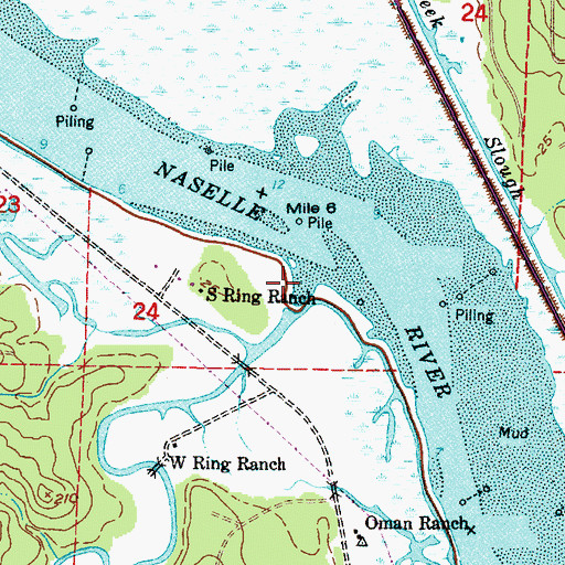 Topographic Map of Smith Creek, WA