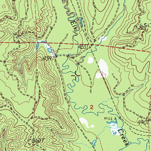 Topographic Map of Smith Creek, WA
