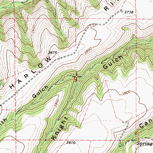 Topographic Map of Smith Gulch, WA