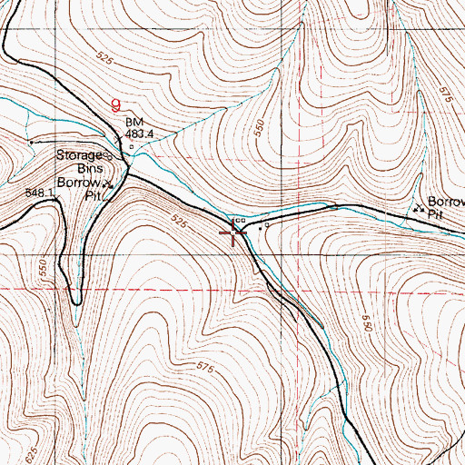 Topographic Map of Smith Gulch, WA