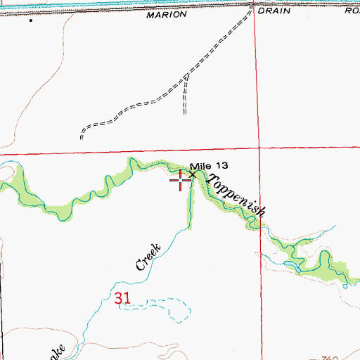 Topographic Map of Snake Creek, WA