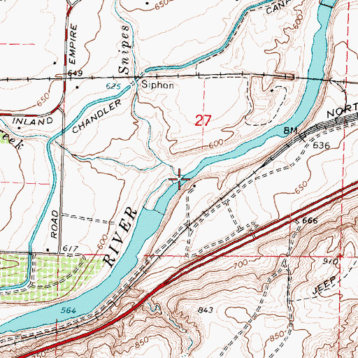 Topographic Map of Snipes Creek, WA