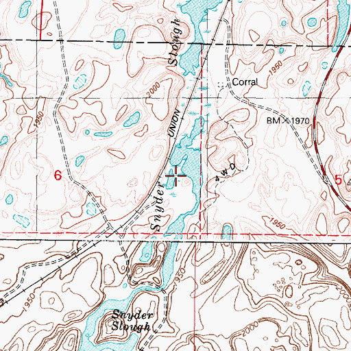 Topographic Map of Snyder Slough, WA