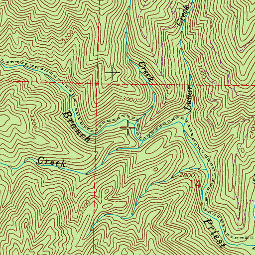 Topographic Map of Sockwa Creek, WA