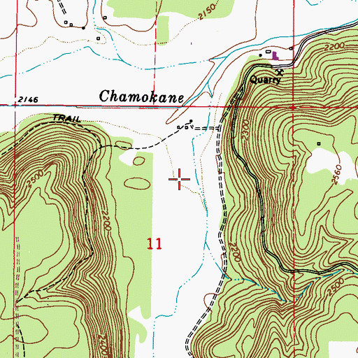 Topographic Map of Sorenson Canyon, WA