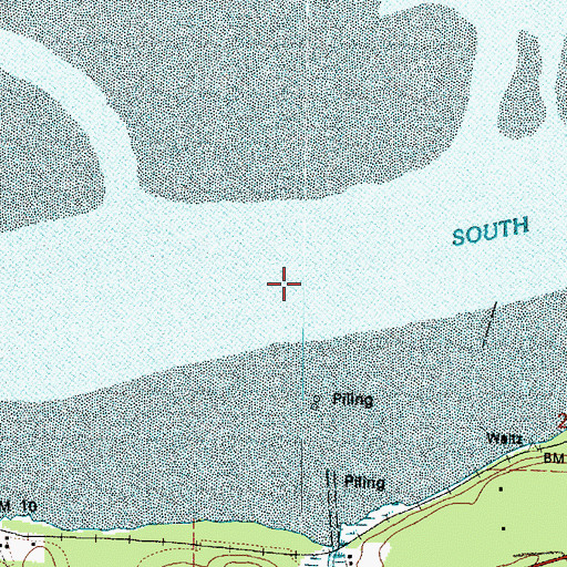 Topographic Map of South Channel, WA
