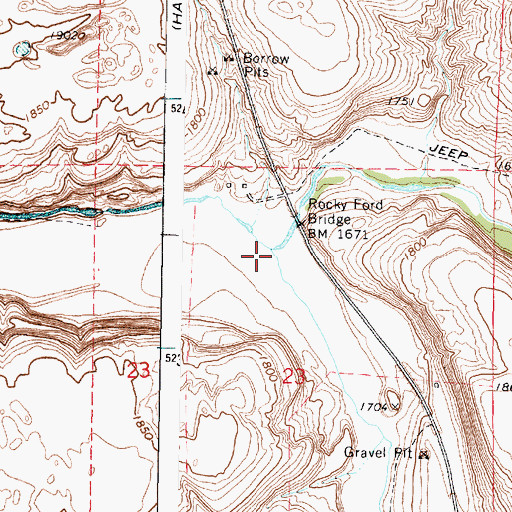 Topographic Map of South Fork Crab Creek, WA