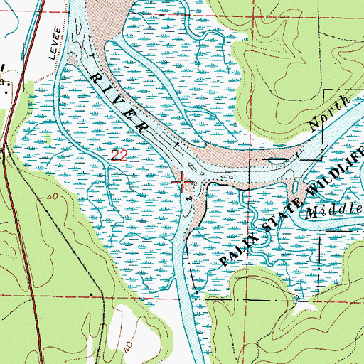 Topographic Map of South Fork Palix River, WA