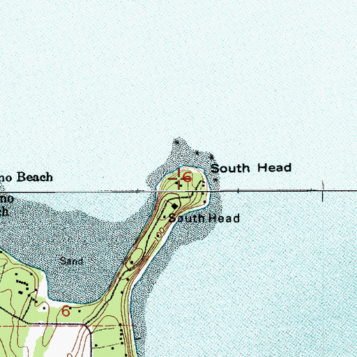 Topographic Map of South Head, WA