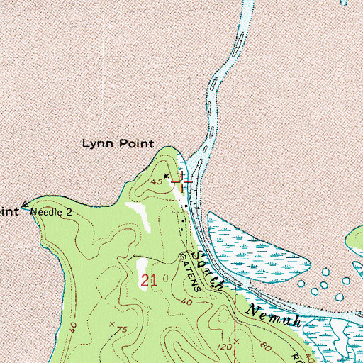 Topographic Map of South Nemah River, WA