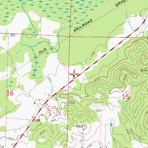 Topographic Map of Eutaw African Methodist Episcopal Church, AL