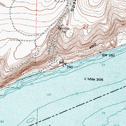 Topographic Map of Spaw Canyon, WA