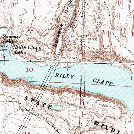 Topographic Map of Sprague Draw, WA