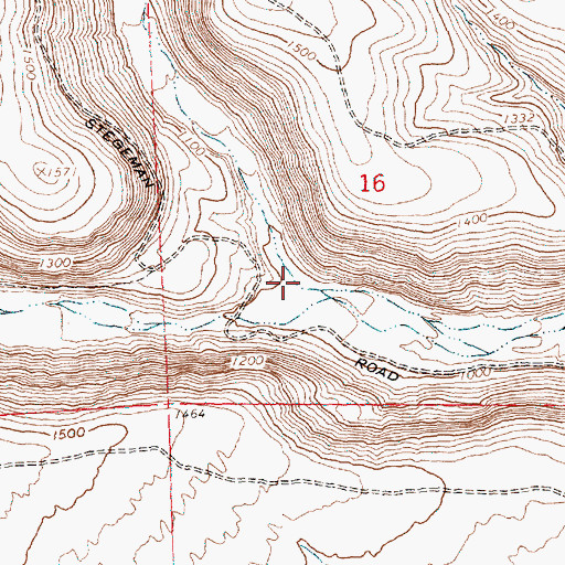 Topographic Map of Spring Canyon, WA