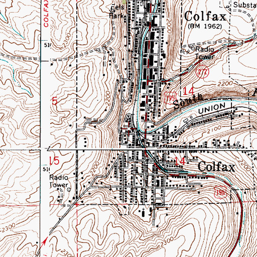 Topographic Map of Spring Flat Creek, WA