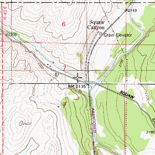 Topographic Map of John Paulson Creek, WA