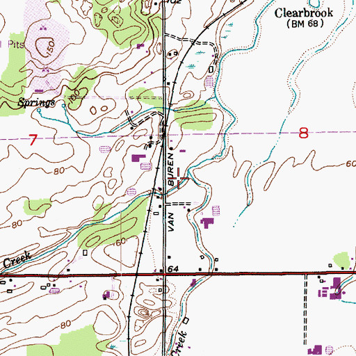 Topographic Map of Squaw Creek, WA