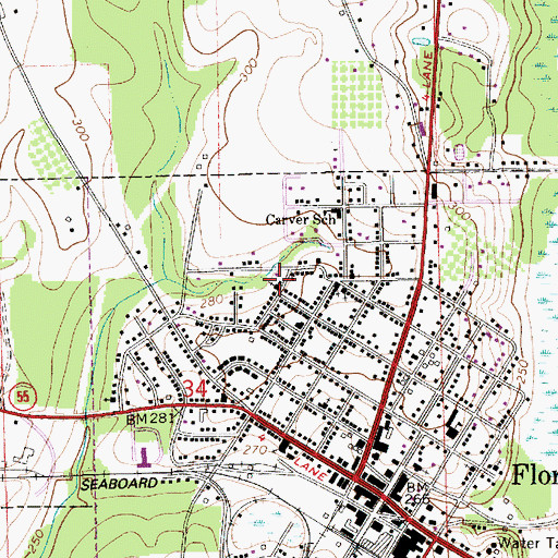 Topographic Map of New Bethel African Methodist Episcopal Church, AL