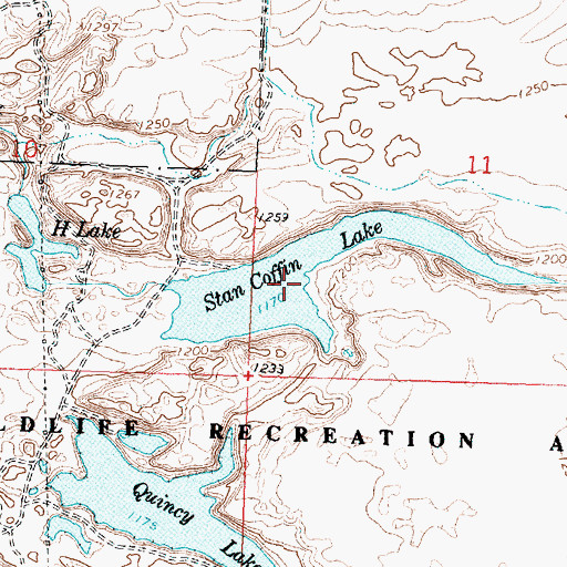 Topographic Map of Stan Coffin Lake, WA