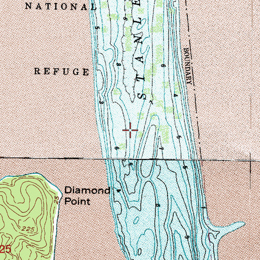 Topographic Map of Stanley Channel, WA