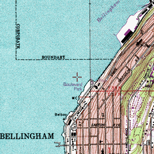 Topographic Map of Starr Rock, WA