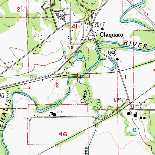 Topographic Map of Stearns Creek, WA