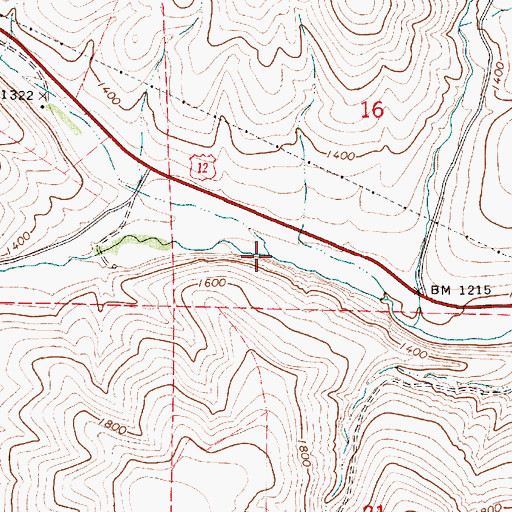 Topographic Map of Stember Creek, WA