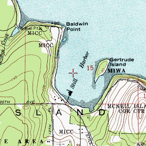Topographic Map of Still Harbor, WA